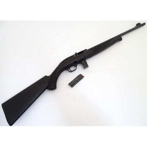 2049 - Rimfire rifle: a CBC Magtech 'Model 7022' .22LR semi-automatic rimfire rifle, 18'' barrel (threaded ... 