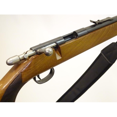 2050 - Rimfire rifle: an Anschutz 'Modell 1450' .22LR bolt-action rifle, 26'' barrel (including sound moder... 