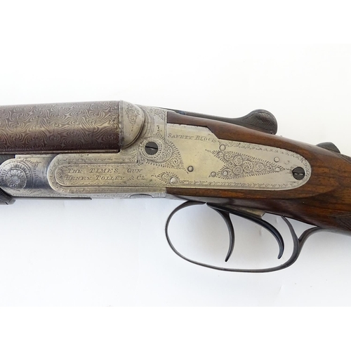 2060 - Shotgun: Henry Tolley & Co, Birmingham, 'The Times Gun' 16 bore back action sidelock non ejector sho... 