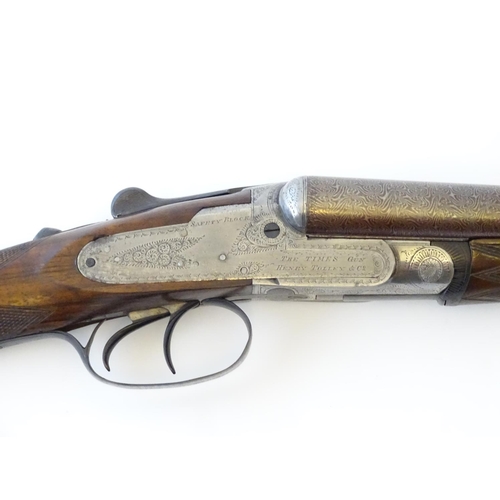 2060 - Shotgun: Henry Tolley & Co, Birmingham, 'The Times Gun' 16 bore back action sidelock non ejector sho... 