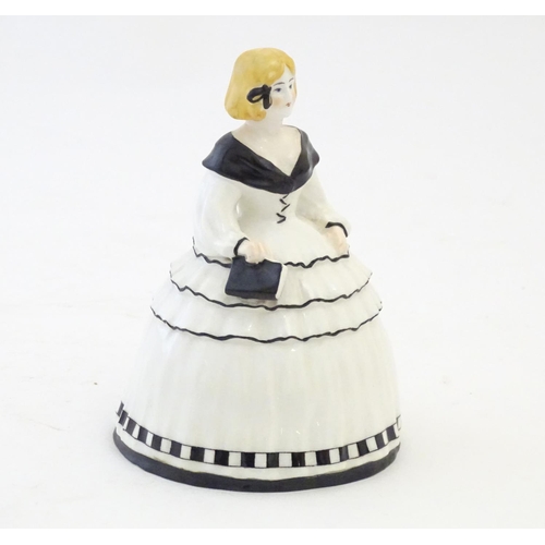 143 - A Royal Worcester crinoline lady. Marked under no. 2621. Approx. 4 3/4