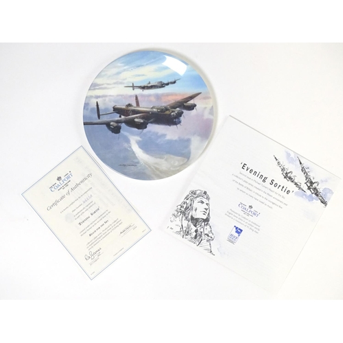 184A - A set of Coalport limited edition collectors plates from the Reach for the Sky series with artwork b... 