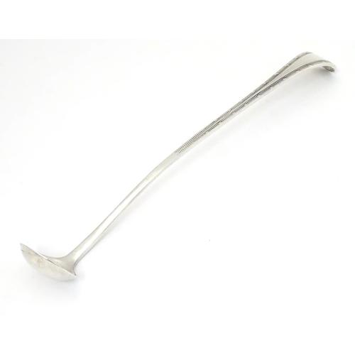 316 - A silver sauce/ condiment ladle , hallmarked Sheffield 1928 maker Thomas Bradbury & Sons Ltd. 8 1/2