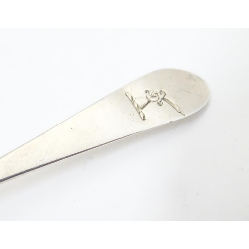 328 - A Geo III Scottish silver celtic point teaspoon maker William & Patrick Cunningham.  5 1/4