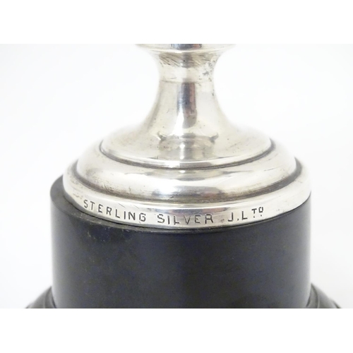 367 - A silver twin handled trophy cup with an inscription relating to Cpl. H. Parvin of 1st Batallion The... 