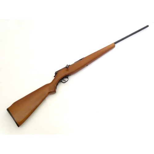 2052 - Shotgun: a Norica .410 three-shot bolt-action shotgun, with beech pistol grip stock, 24 1/8