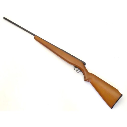 2052 - Shotgun: a Norica .410 three-shot bolt-action shotgun, with beech pistol grip stock, 24 1/8