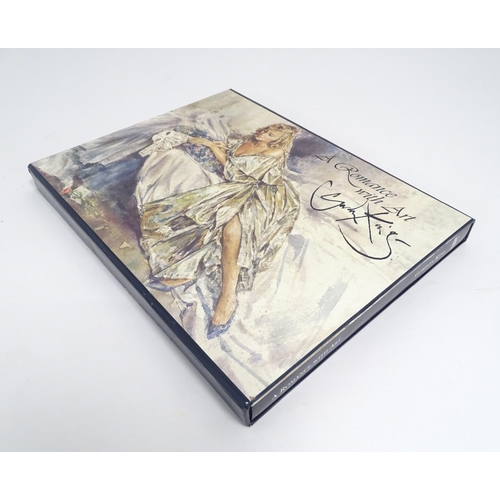 715 - Book: A Romance with Art, by Gordon King, Deluxe Limited edition, no. 49/500. With a signed coloured... 