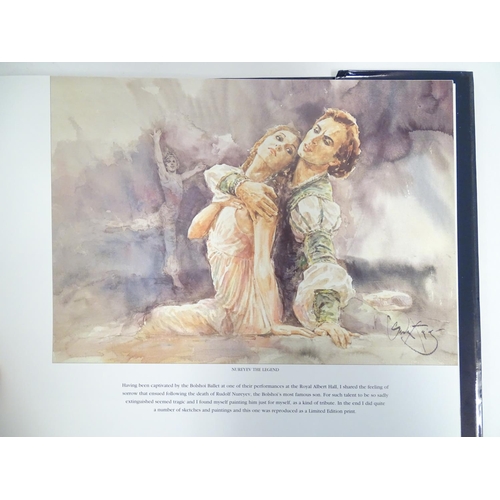 715 - Book: A Romance with Art, by Gordon King, Deluxe Limited edition, no. 49/500. With a signed coloured... 