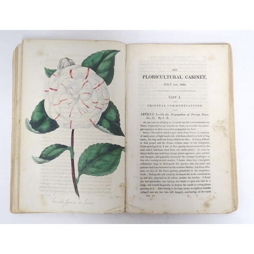 766 - Book: The Floricultural Cabinet and Florist's Magazine, conducted by Joseph Harrison, vol. 3, with h... 