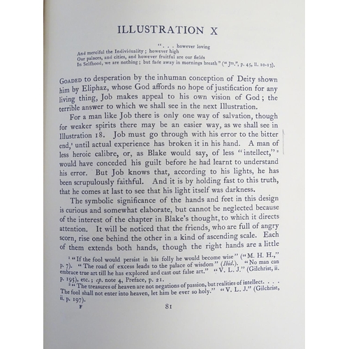 768 - Book: Blake's Vision of the Book of Job (Joseph H. Wicksteed, pub. J. M. Dent & Sons 1910)