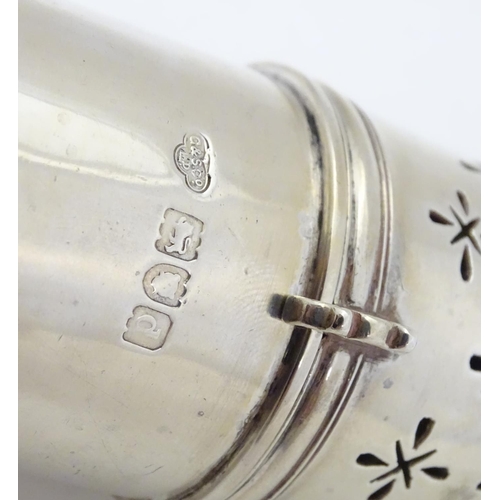 388 - A silver sifter / caster hallmarked London 1899, maker Goldsmiths & Silversmiths Co Ltd 6 1/2