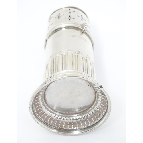 388 - A silver sifter / caster hallmarked London 1899, maker Goldsmiths & Silversmiths Co Ltd 6 1/2