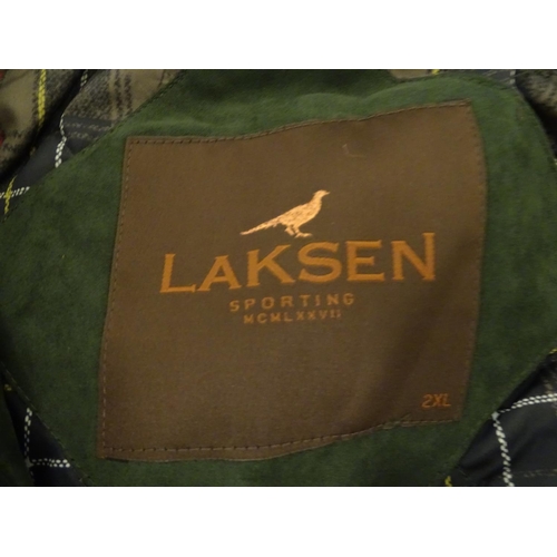 2023 - Sporting / Country pursuits: A ladies Laksen hunting jacket in green, size 2XL, new with tags, chest... 