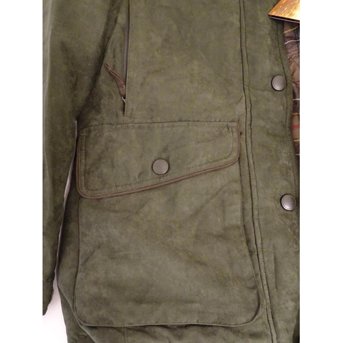 2023 - Sporting / Country pursuits: A ladies Laksen hunting jacket in green, size 2XL, new with tags, chest... 