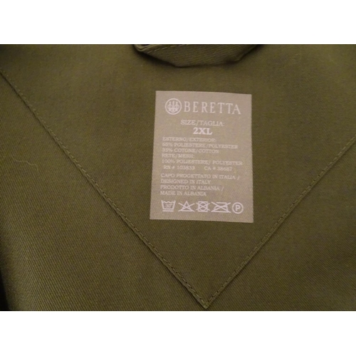 2034 - Sporting / Country pursuits: A Beretta skeet vest / clay shooting gilet in green. Size 2XL, new with... 