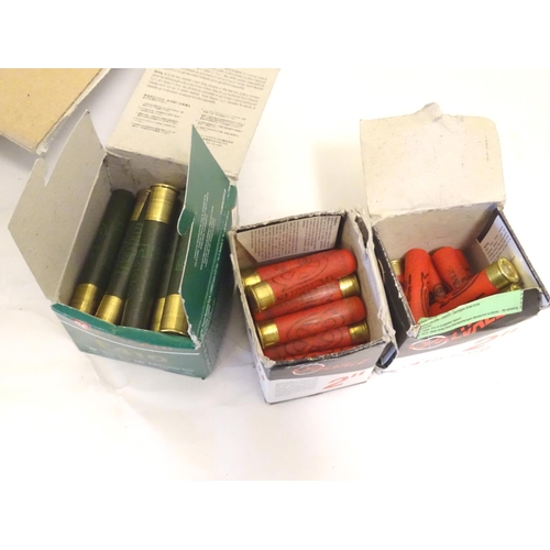 2038 - Shooting, shotgun cartridges: an assortment of .410 bore (36 gauge, 36 calibre) cartridges, comprisi... 