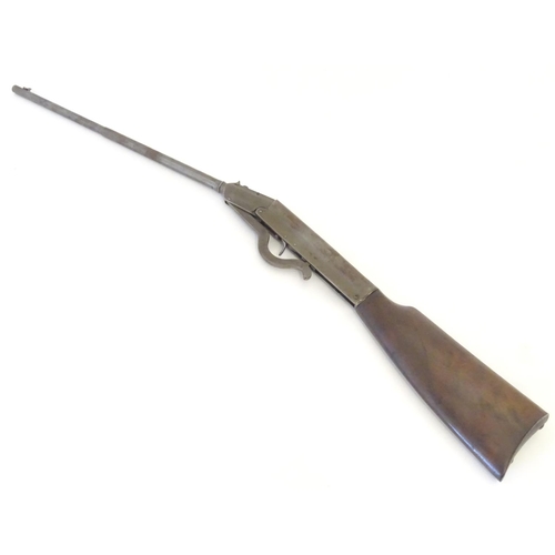 2044 - Air Rifle : A late 19thC GEM .177 break barrel airgun , 18 3/4'' semi octagonal barrel with fixed op... 