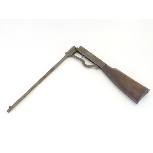 2044 - Air Rifle : A late 19thC GEM .177 break barrel airgun , 18 3/4'' semi octagonal barrel with fixed op... 