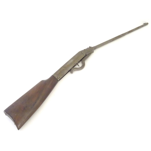 2044 - Air Rifle : A late 19thC GEM .177 break barrel airgun , 18 3/4'' semi octagonal barrel with fixed op... 