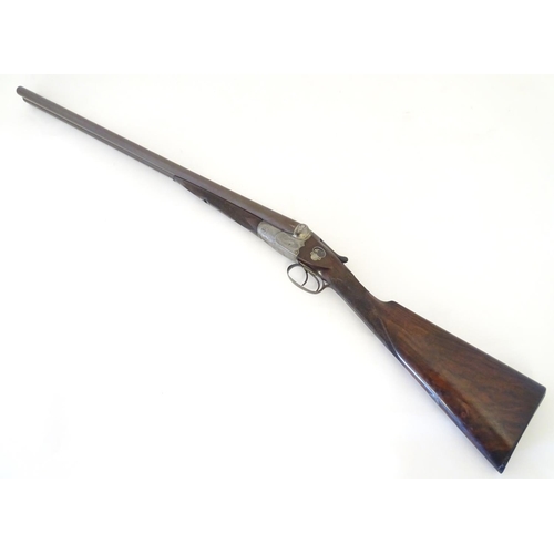 2061 - Shotgun: W W Greener, London, a Facile Princeps 12 bore boxlock ejector shotgun, c1890.

28 nitro re... 