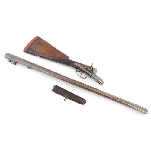 2062 - Shotgun: an Army and Navy CSL, London 12 bore sidelever back action hammergun, cased, c1880. 

30 ni... 