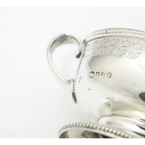 470 - A Victorian silver salt hallmarked London 1880, maker Martin Hall & Co. Together with a Victorian si... 