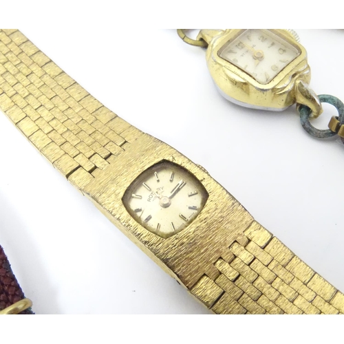 655 - A collection of mid 20thC wristwatches, comprising examples by Lorenco, Tegrov, Limit, Integra, Stir... 