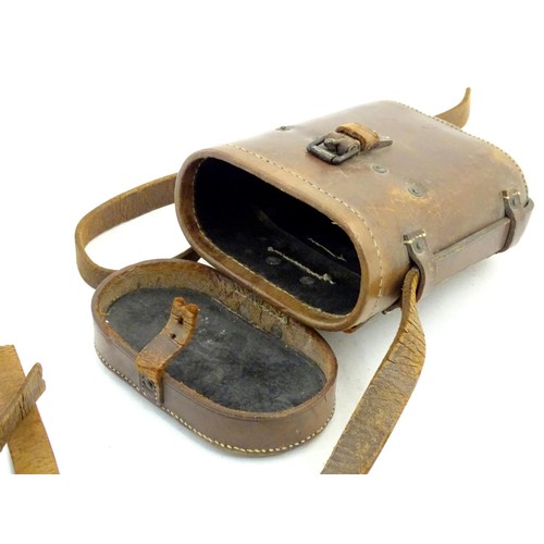 675A - An early 20thC cased pair of binoculars / field glasses by Ross, London marked with serial number 96... 