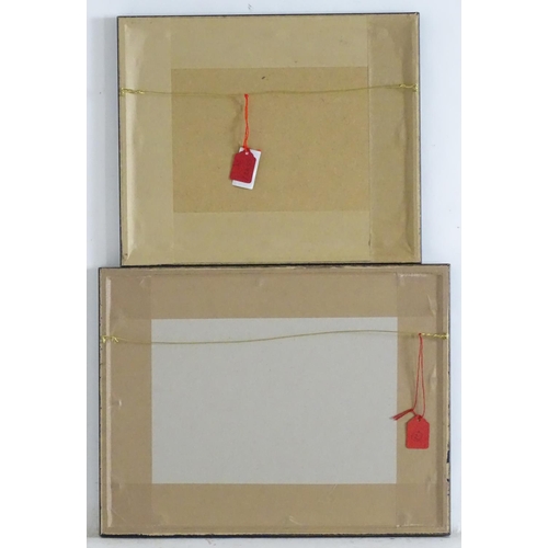 270 - Two hand coloured engravings, The Old Fort & Mount Albans Tower in the City of Amsterdam, and a wind... 