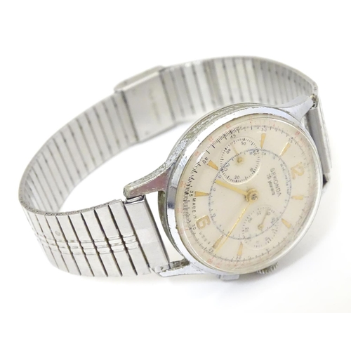 976 - A mid 20thC USSR Sekonda mens wristwatch , 1 1/4