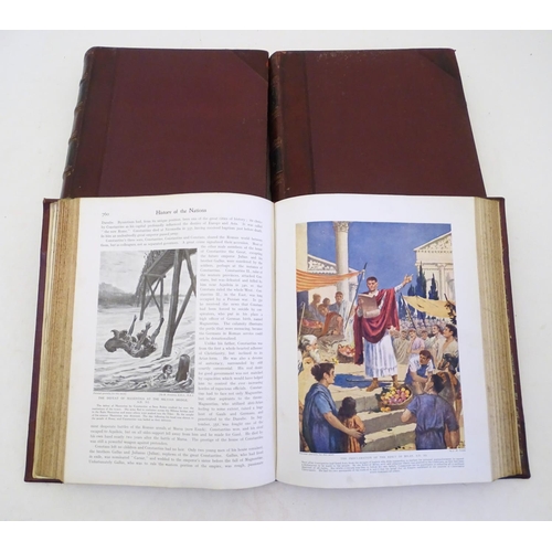 1176 - Books: Hutchinson's History of the Nations, in 3 volumes, edited by Walter Hutchinson. Published by ... 