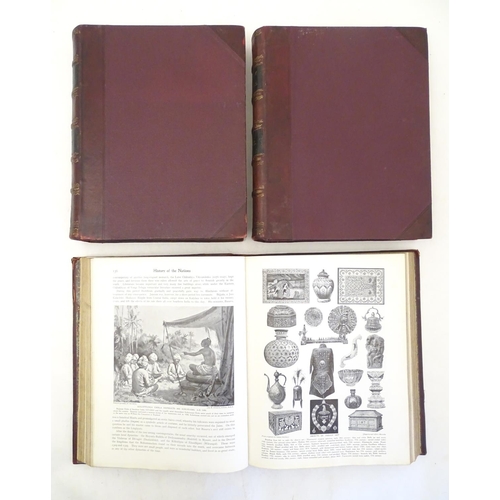 1176 - Books: Hutchinson's History of the Nations, in 3 volumes, edited by Walter Hutchinson. Published by ... 