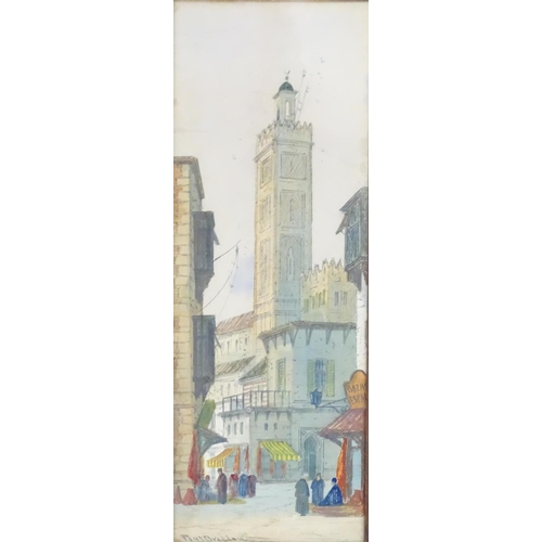 2446 - Paul Braddon (1864-1938), English School, Watercolours, A pair of street scenes with figures, one Ta... 