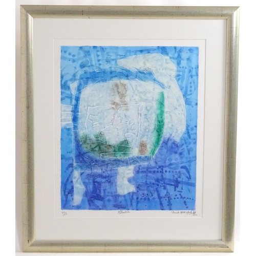 2489 - Shoichi Hasegawa, 20th century, Japanese School, Limited edition etching 40/110, Atlantide. Signed, ... 