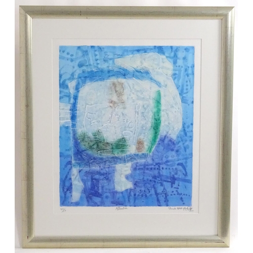 2489 - Shoichi Hasegawa, 20th century, Japanese School, Limited edition etching 40/110, Atlantide. Signed, ... 