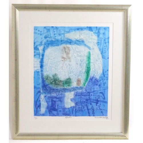 2489 - Shoichi Hasegawa, 20th century, Japanese School, Limited edition etching 40/110, Atlantide. Signed, ... 