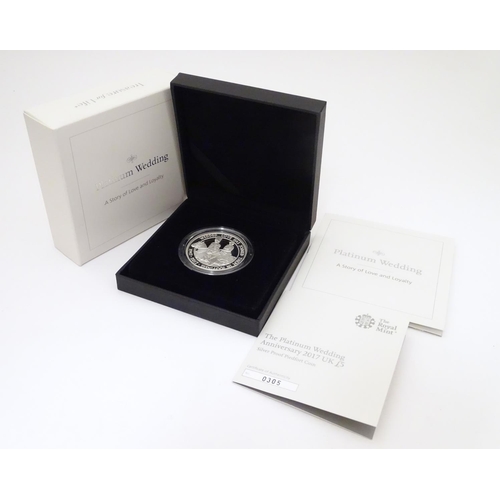 1000 - Coin: A Royal Mint 2017 limited edition sterling silver five pounds piedfort proof coin, A Story of ... 