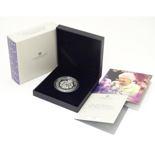 1003 - Coin: A Royal Mint 2021 limited edition sterling silver five pounds piedfort proof coin, commemorati... 