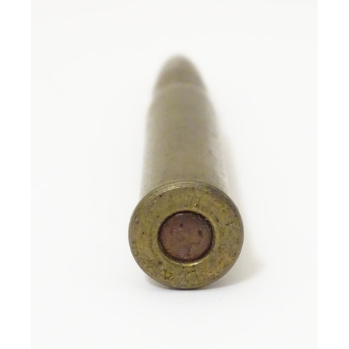 1017 - Militaria: a WWI / First World War / World War 1 inert cut-away .303 display bullet, together with a... 