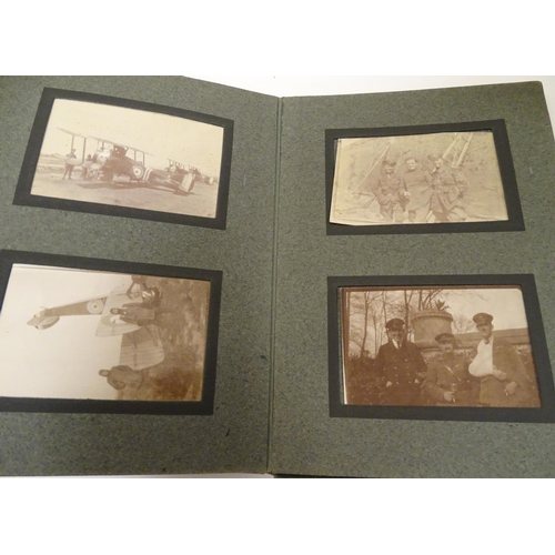 1019 - Militaria : a WWI / First World War / World War 1 photograph album of a pilot of the Royal Flying Co... 