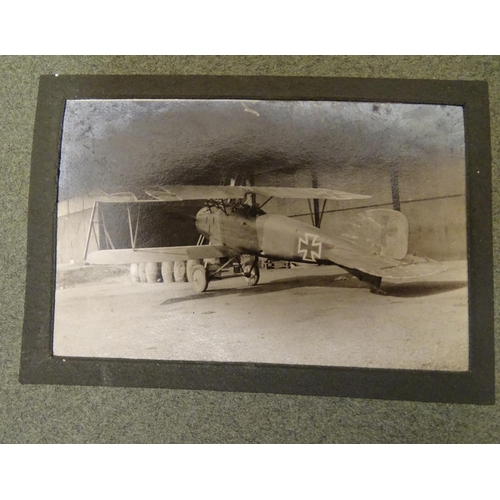 1019 - Militaria : a WWI / First World War / World War 1 photograph album of a pilot of the Royal Flying Co... 