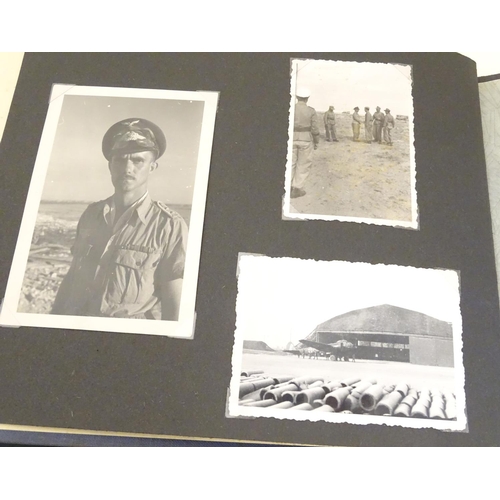 1020 - Militaria: Two German WWII / World War 2 / Second World War photograph albums, comprising: 
Geschwad... 