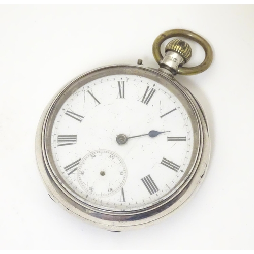 961 - A Victorian pocket watch by John Bennett, London, Maker to the Royal Observatory, the silver case ha... 