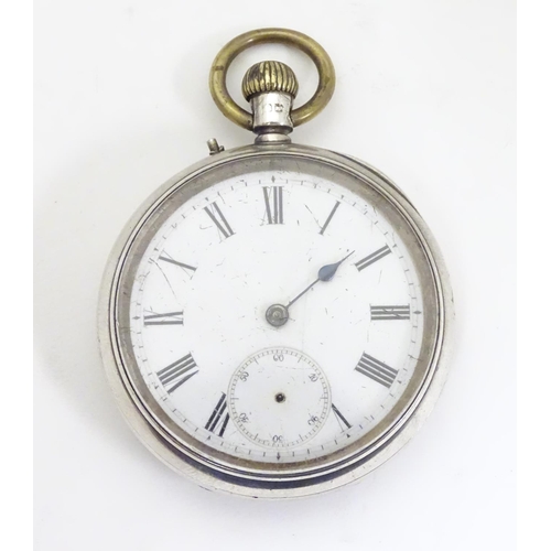 961 - A Victorian pocket watch by John Bennett, London, Maker to the Royal Observatory, the silver case ha... 