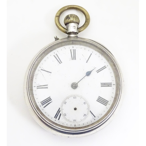 961 - A Victorian pocket watch by John Bennett, London, Maker to the Royal Observatory, the silver case ha... 