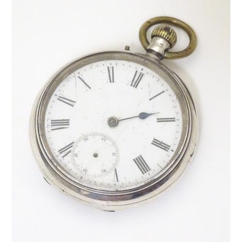 961 - A Victorian pocket watch by John Bennett, London, Maker to the Royal Observatory, the silver case ha... 