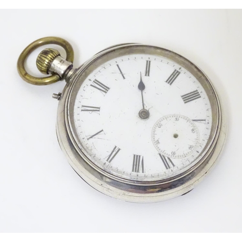 961 - A Victorian pocket watch by John Bennett, London, Maker to the Royal Observatory, the silver case ha... 