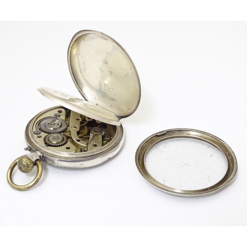 961 - A Victorian pocket watch by John Bennett, London, Maker to the Royal Observatory, the silver case ha... 