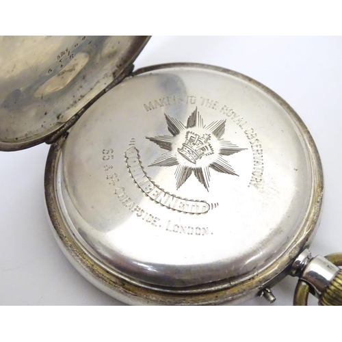 961 - A Victorian pocket watch by John Bennett, London, Maker to the Royal Observatory, the silver case ha... 